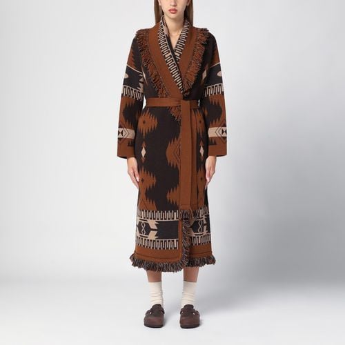 Icon Jacquard long cardigan brown - Alanui - Modalova