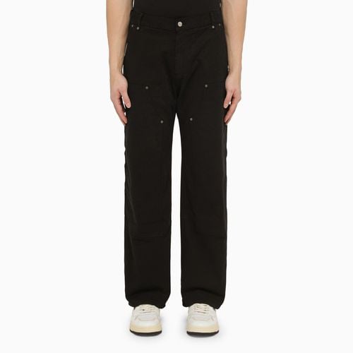 Black stretch cotton trousers - Represent - Modalova