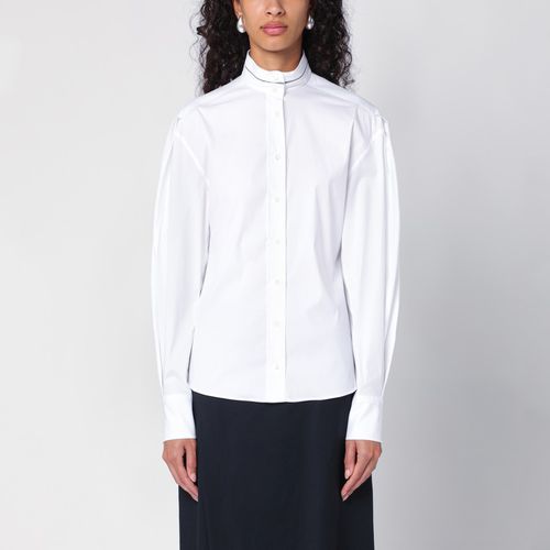 White cotton-blend shirt - Brunello Cucinelli - Modalova