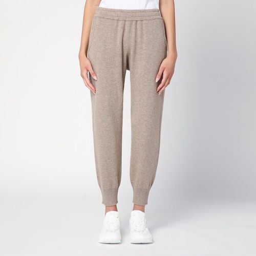 Beige cashmere jogging trousers - Brunello Cucinelli - Modalova