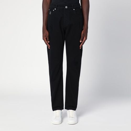 Black cotton trousers - Brunello Cucinelli - Modalova