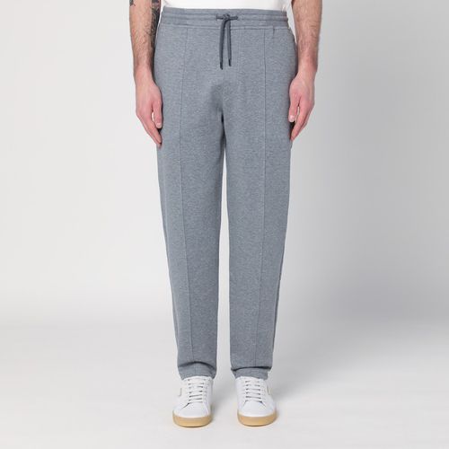 Gray jogging pants in cotton blend - Brunello Cucinelli - Modalova