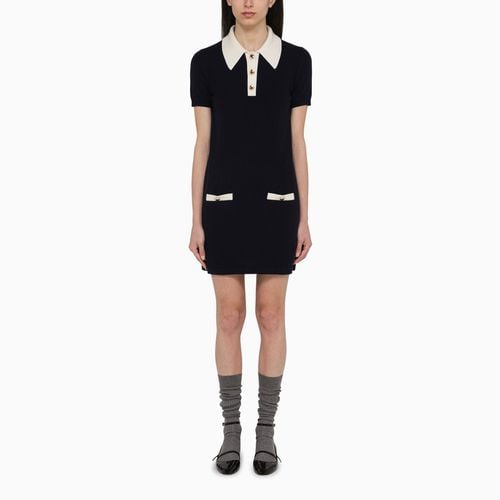 White cashmere dress with collar - Miu Miu - Modalova