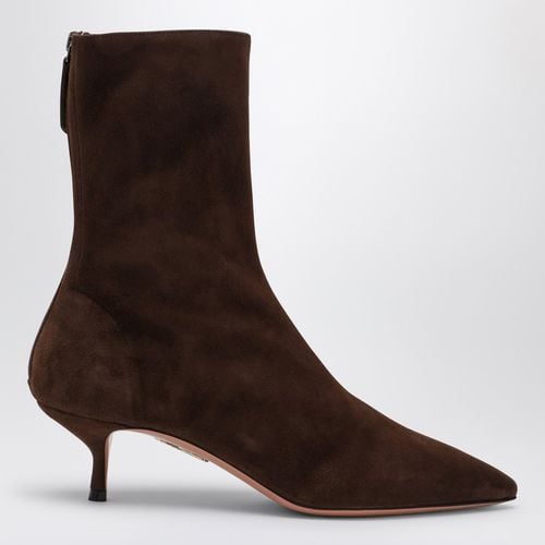 Brown suede ankle boot - Aquazzura - Modalova