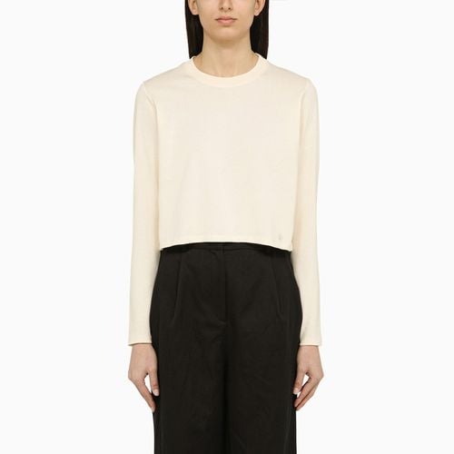 Ivory cotton crew-neck jumper - Loulou Studio - Modalova