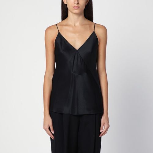 Black sleeveless silk top - Max Mara Pianoforte - Modalova