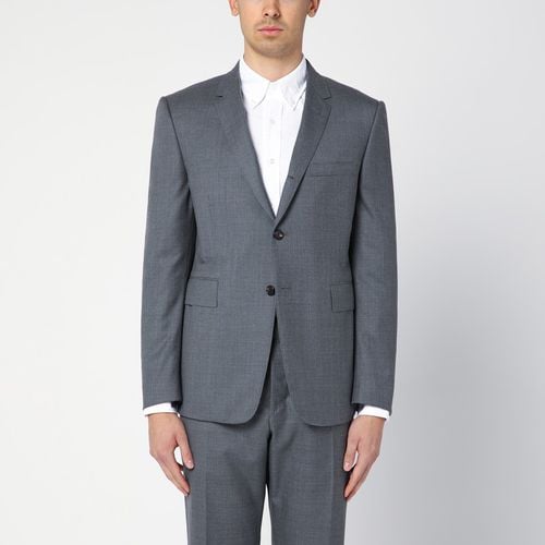 Grey single-breasted jacket in wool - Thom Browne - Modalova