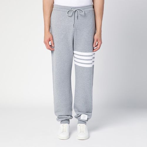 Light grey cotton jogging trousers - Thom Browne - Modalova