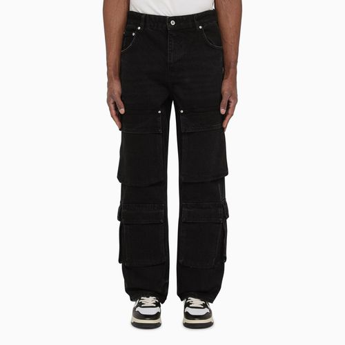 R3Ca black denim cargo trousers - Represent - Modalova