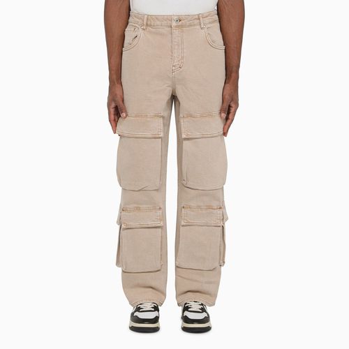 R3Ca beige denim cargo trousers - Represent - Modalova