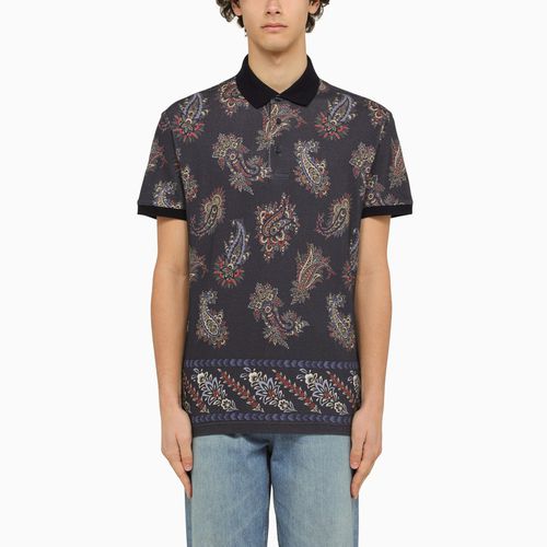 Short sleeved polo with Paisley print - ETRO - Modalova