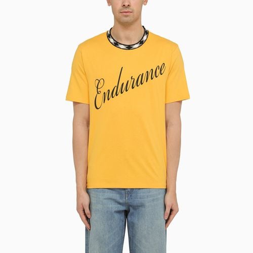 Yellow cotton T-shirt with print - WALES BONNER - Modalova