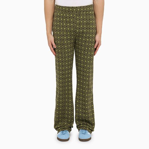 Olive green/brown cotton Power sports trousers - WALES BONNER - Modalova