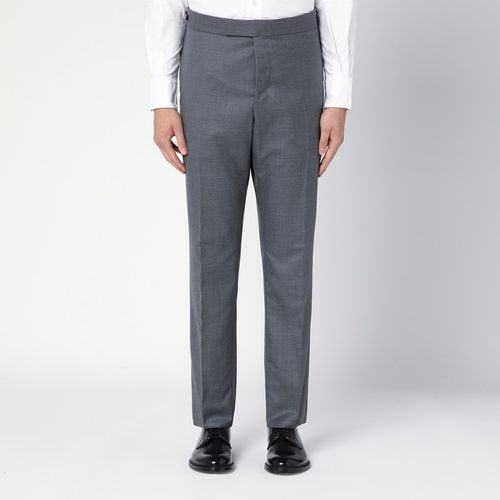 Grey wool trousers - Thom Browne - Modalova