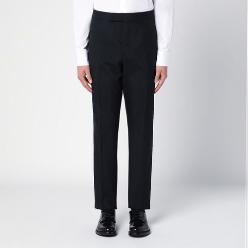 Black wool-blend trousers - Thom Browne - Modalova