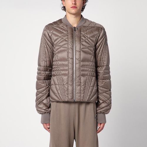 Dust coloured quilted down jacket - Moncler + Rick Owens - Modalova