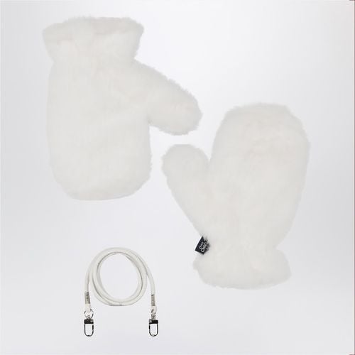 Fluffy white Muffy gloves - MC2 Saint Barth - Modalova