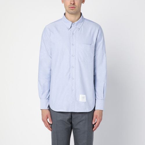 Light blue cotton button-down shirt - Thom Browne - Modalova