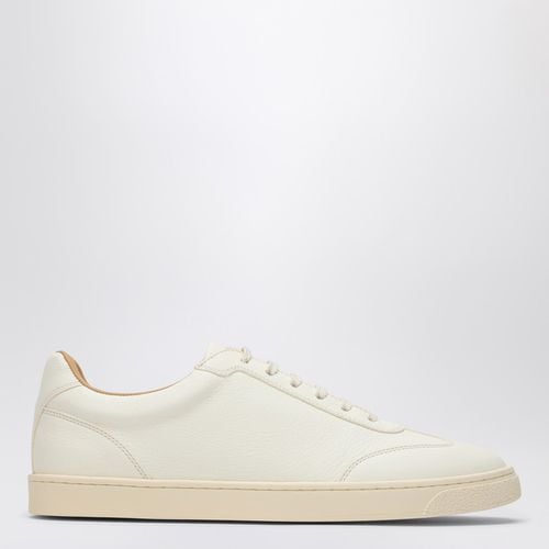 Ivory leather sneaker - Brunello Cucinelli - Modalova