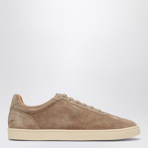 Beige suede sneaker - Brunello Cucinelli - Modalova