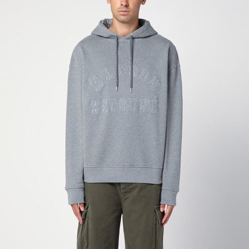 Grey cotton hoodie - Maison Kitsuné - Modalova