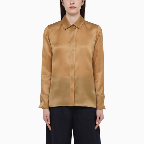 Leather-coloured silk shirt - Max Mara - Modalova