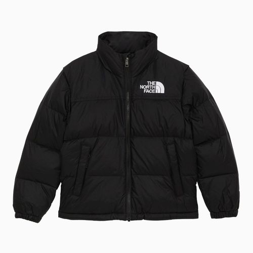 Black nylon down jacket with logo - The North Face - Modalova