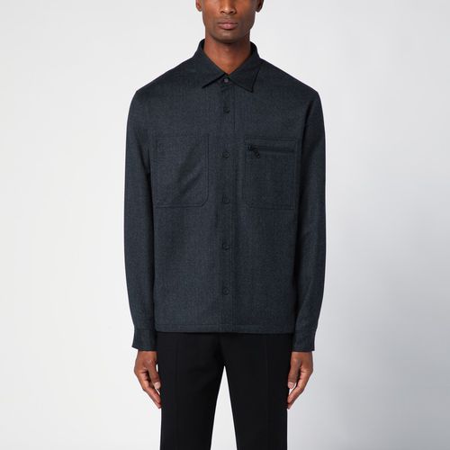 Dark grey wool shirt - ZEGNA - Modalova