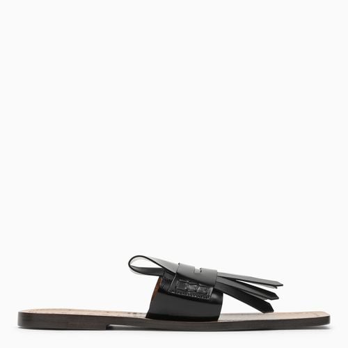 Black leather Bambi sandal - Marni - Modalova