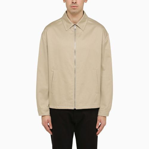 Lightweight cotton jacket in rope colour - Prada - Modalova