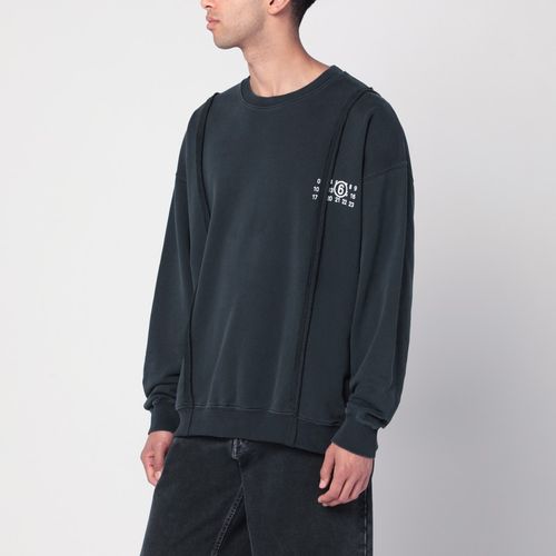 Sweatshirt with Numeric logo in cotton - MM6 Maison Margiela - Modalova