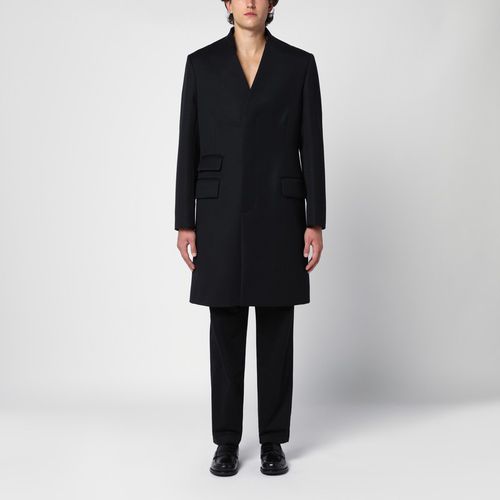 Black double-breasted wool coat - Maison Margiela - Modalova