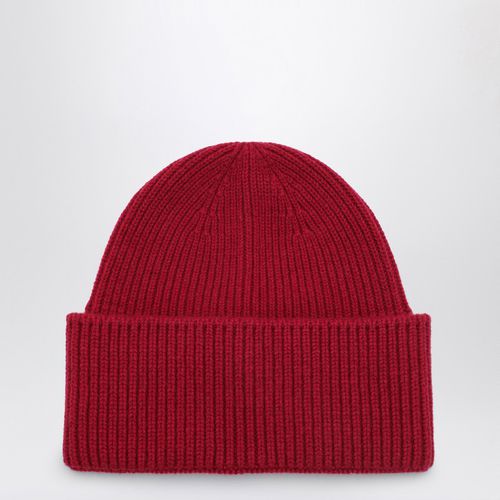 Burgundy wool and cashmere beanie - Destin - Modalova