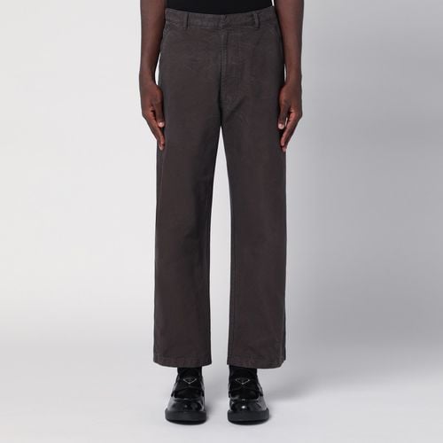 Vintage-effect cotton trousers - Prada - Modalova