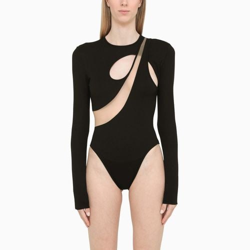 Black bodysuit with cut-out - David Koma - Modalova