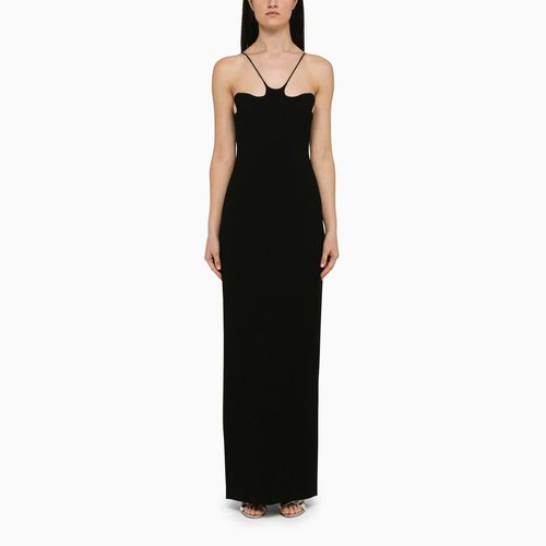 Black long dress with slit - MÔNOT - Modalova