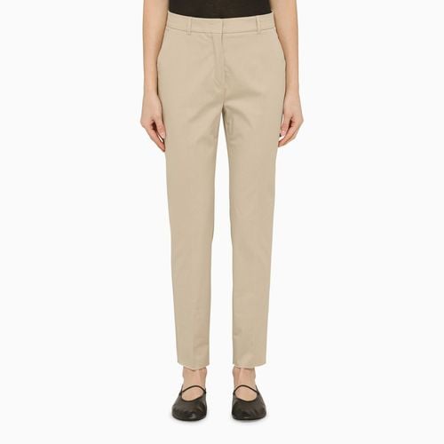 Classic beige cotton trousers - Max Mara Studio - Modalova