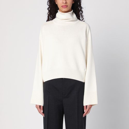 Ivory turtleneck sweater in wool and cashmere - Loulou Studio - Modalova