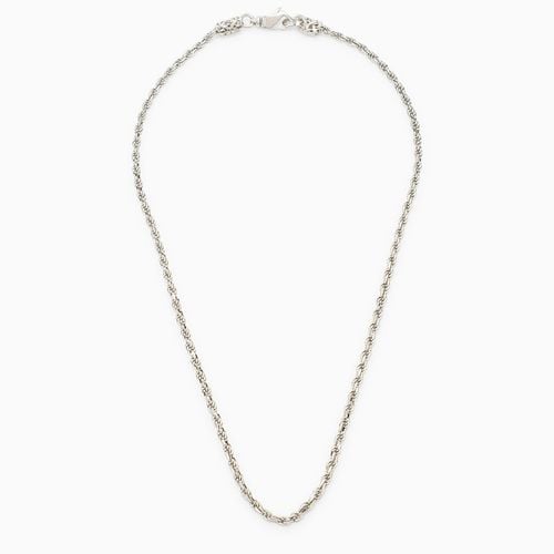 Sterling silver rope chain necklace - Emanuele Bicocchi - Modalova