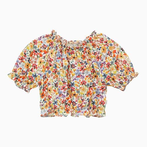 Cotton floral print blouse - Il Gufo - Modalova