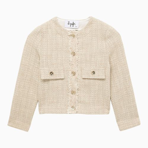 Beige cotton-blend jacket - Il Gufo - Modalova