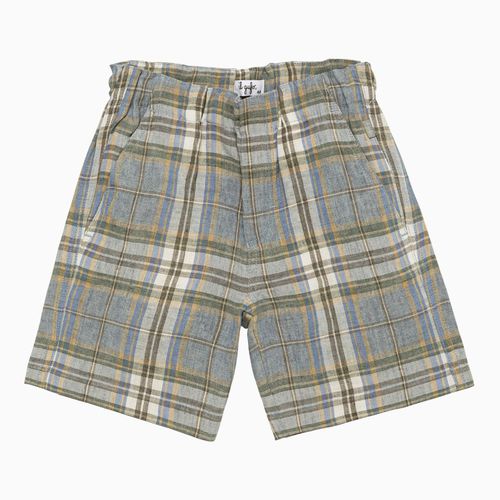 Linen checked bermuda shorts - Il Gufo - Modalova