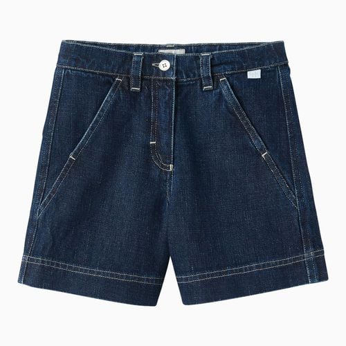 Blue denim bermuda shorts - Il Gufo - Modalova