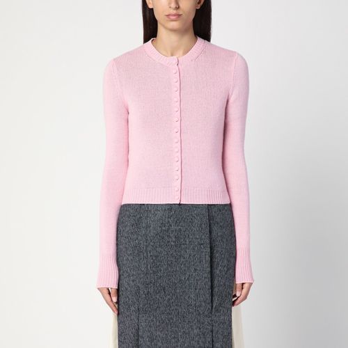 Cardigan rosa in cashmere - Prada - Modalova