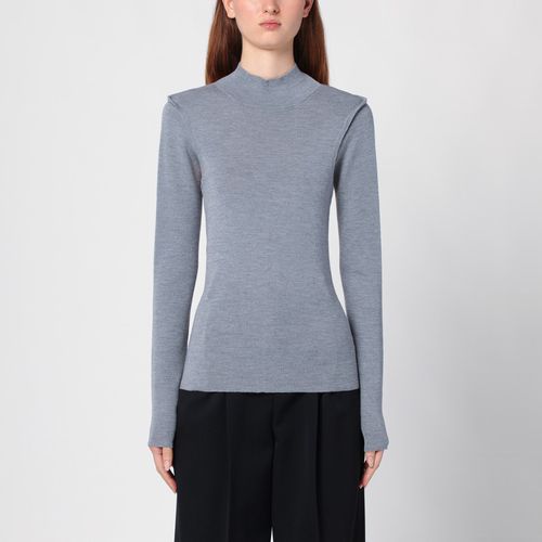 Marianna grey turtleneck sweater - Erika Cavallini - Modalova