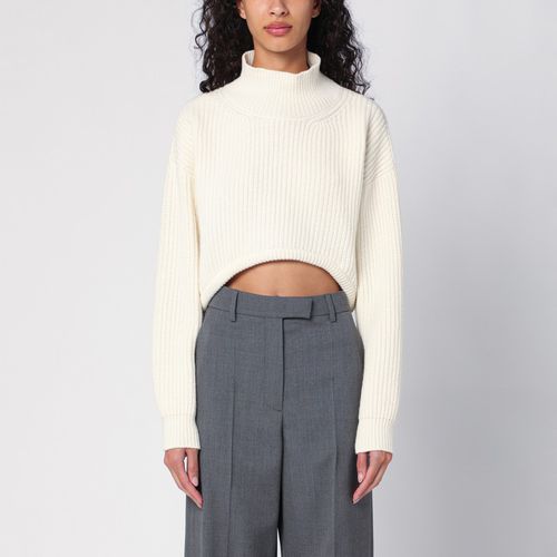 Evelina cream turtleneck sweater - Erika Cavallini - Modalova