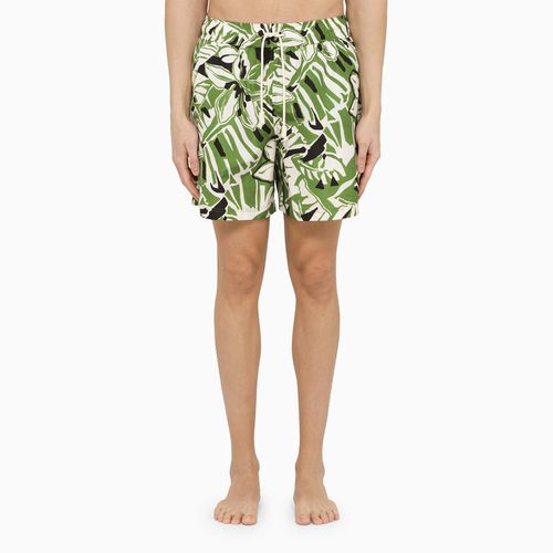 Multicolor printed swim boxer shorts - Palm Angels - Modalova