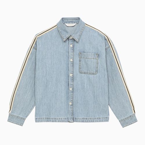 Blue denim shirt - Palm Angels - Modalova