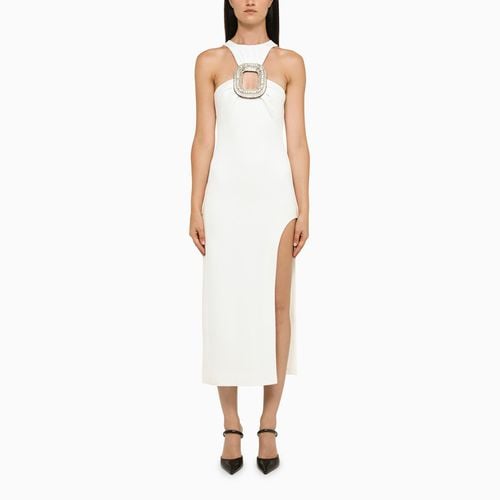 White asymmetrical midi dress - David Koma - Modalova