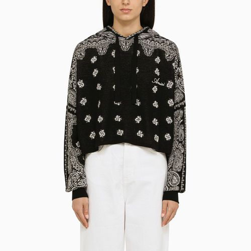 Black knitted Paisley hoodie - AMIRI - Modalova